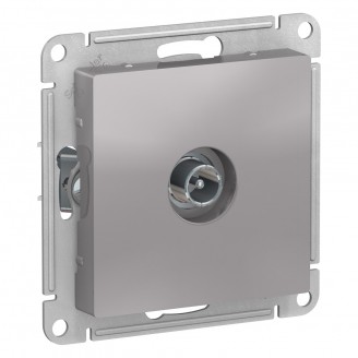 Розетка TV оконечная Алюминий AtlasDesign 1DB, механизм