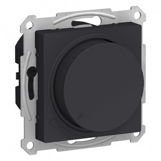 Светорегулятор (диммер) поворотно-нажимной, 630Вт Карбон AtlasDesign