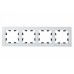 Рамка 4 поста стекло Белый Глянцевая AtlasDesign Nature Systeme Electric ATN320104