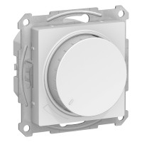 Светорегулятор (диммер) поворотно-нажимной, 630Вт Белый AtlasDesign