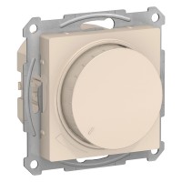 Светорегулятор (диммер) поворотно-нажимной, 630Вт Бежевый AtlasDesign
