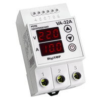 Реле напряжения/тока модульное 32А 220V DigiTOP (с контролем тока) VА-32А