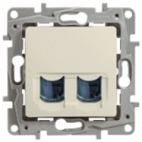 Розетка компьютерная 2-я (RJ45) Сл.кость Legrand Etika