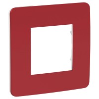 Рамка 1-я Красная/Белая Unica Studio Color (NU280213)