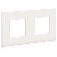Рамка 2-я Белое стекло/Белая Unica Pure (NU600485) 